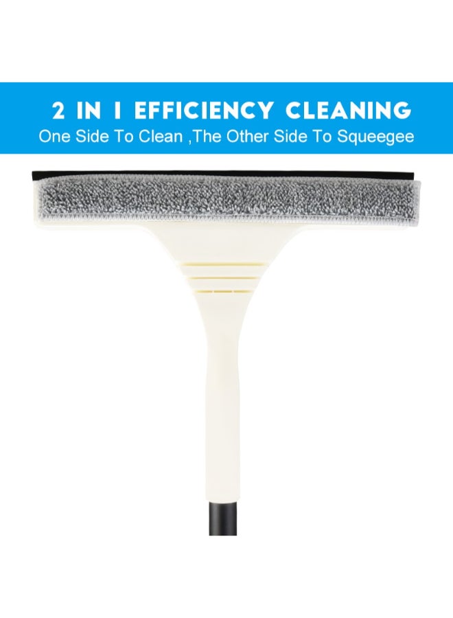 PAACHU Standard Window Squeegee for Car Windows, 2-in-1 Window Cleaner for Car Windshield, Gas Station, Shower, and Glass | Auto Squeegee with  Handle Soft Rubber Blade - Image 1